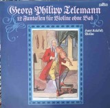 Disc vinil, LP. 12 Fantasien F&uuml;r Violine Ohne Bass. SET 2 DISCURI VINIL-Georg Philipp Telemann, Hans Kalafusz, Rock and Roll