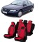 Set huse scaune compatibile Audi A4 B5 (1995-2001) Piele + Textil (Compatibile cu sistem AIRBAG)