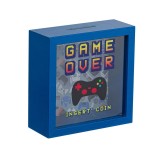 Pusculita din lemn, Game Over, 15.5x6x15.5 cm, ATU-082767, Oem