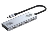 Hub USB-C x4, USB 3.2 Gen 2, gri
