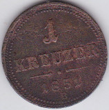 Cumpara ieftin 2. Ungaria Austria 1 krajczar kreuzer creitari 1851 B Kormoczbanya Kremnitz, Europa