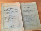 2 NR.DUBLE REV. CANDELA CERNAUTI 1923 TEXTE DE V.GHEORGHIU, V. TARNAVSCHI...