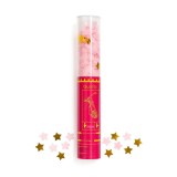 Tun de Confetti, Cyrax, 40 cm, Model Stelute din Folie si Hartie, Ambalaj PET, Roz