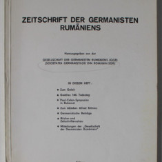 ZEITSCHRIFT DER GERMANISTEN RUMANIENS ( REVISTA GERMANISTILOR DIN ROMANIA ) , HEFT 7 , TEXT IN LIMBA GERMANA , JANUAR - JULI , 1992