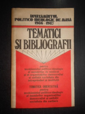Invatamantul politico-ideologic de masa 1986-1987 foto