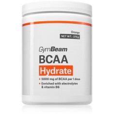 GymBeam BCAA Hydrate complex de aminoacizi pentru susținerea performanțelor sportive aroma Orange 375 g