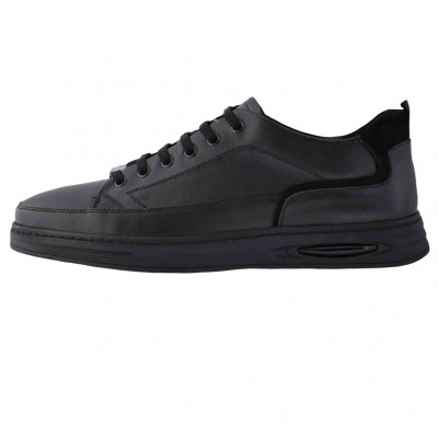 Pantofi bărbați, din piele naturală, marca Mels, 1K550-01-143, negru foto