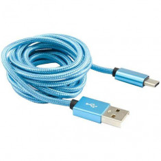 Cablu SBox CAB0146 USB Male - USB-C Male 1.5m Blue foto