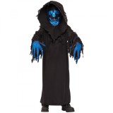 Costum fantoma neagra KidMania&reg; pentru copii 8-10 ani 128-140 cm