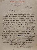 RADU ROSETTI,Corespondență primită &icirc;n 1929 de la ziarul OMUL LIBER