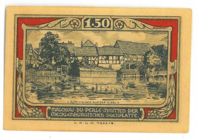 14 - Jeton GERMANIA - 1,50 Mark - 1921 UNC ( 9 / 6 cm ) foto