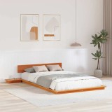 vidaXL Cadru de pat Maro 120 x 190 cm lemn