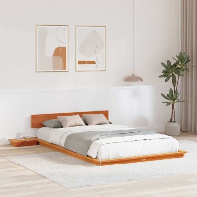 vidaXL Cadru de pat Maro 120 x 190 cm lemn 872412 foto