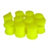 Set 10 Bucati Capac Plastic Pentru Prezon Roata Cu Indicator 33 Neon