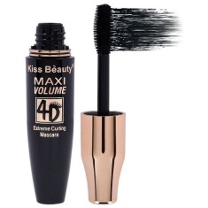 Mascara Volum si Curbare, Kiss Beauty, 4D Maxi Volume Extreme Curling, Negru, 15 ml foto