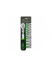 Set Cheie Clichet Cu 72 de Dinti 1/2 Cu Tubulare Hexagonale