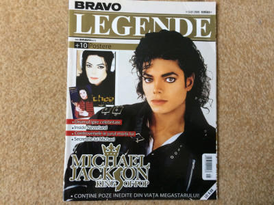revista bravo legende Michael Jackson king of pop music cu postere foto