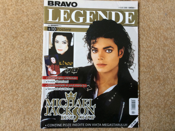 revista bravo legende Michael Jackson king of pop music cu postere