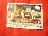 Timbru Dubai 1960 - Cosmos Apollo 11 val. 1,25 stampilat