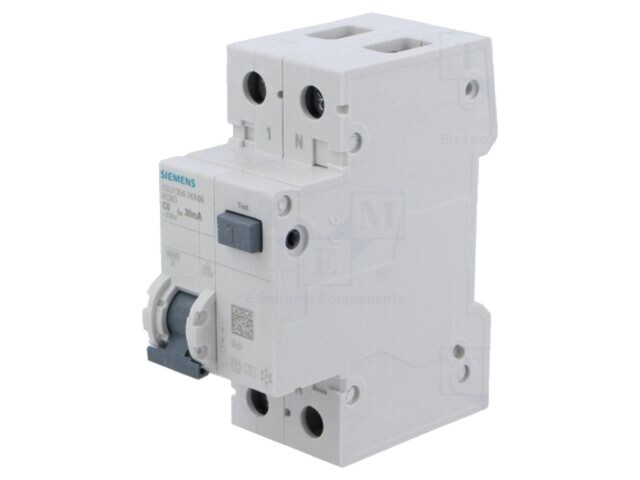 &Icirc;ntrerupător RCBO Siemens 6A 30mA 1P 230/400VAC IP20