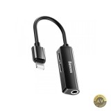 Adaptor Audio Lightning - Lightning / 3.5mm Baseus L52 Negru CALL52-01
