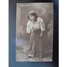 Carte postala, Dna Metaxa Doro in Contele cersetor, inceput de secol XX