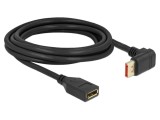 Cablu; DisplayPort soclu,DisplayPort mufă 90&deg; sus/jos; Lung: 3m