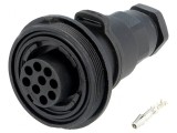 Conector Circular Mufă Mamă 9 PIN Filet Exterior