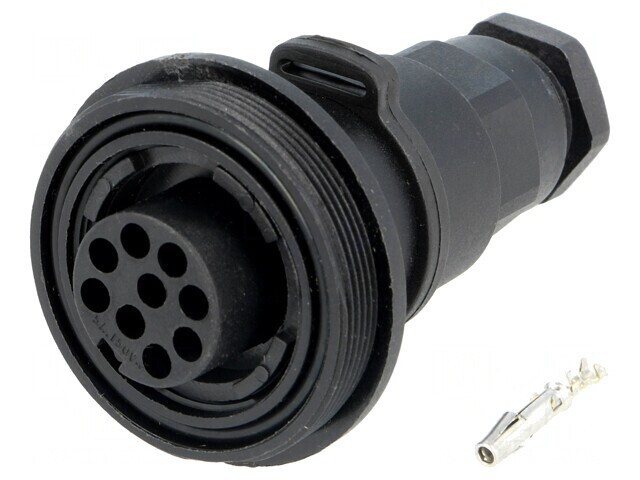 Conector Circular Mufă Mamă 9 PIN Filet Exterior