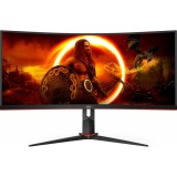 Monitor Gaming Curbat AOC CU34G2XP/BK, 34&quot;, Panel VA, LED, 3440x1440, 180Hz, 430 cd/mp, Negru