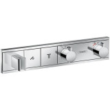 Cumpara ieftin Baterie dus, Hansgrohe, RainSelect, incastrat, termostatat cu 2 functii, cu suport pentru para de dus, crom