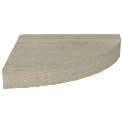 Raft coltar de perete, stejar, 25 x 25 x 3,8 cm, MDF foto