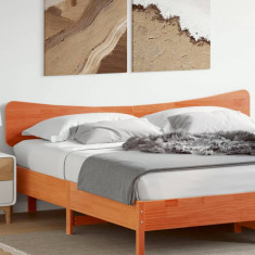 vidaXL Tăblie de pat, maro ceruit, 180 cm, lemn masiv de pin