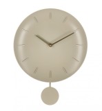 Ceas perete cu pendul plastic taupe Jair 30x6x39.5 cm