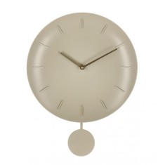 Ceas perete cu pendul plastic taupe Jair 30x6x39.5 cm