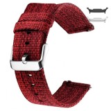 Curea material textil, compatibila cu Samsung Galaxy Watch8 44mm, Mahon Red