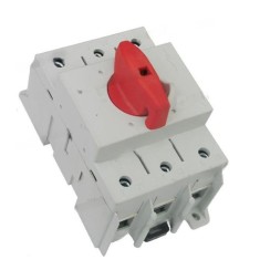 Intrerupator modular rotativ 3 poli 125A 0-1 ON-OFF IP20 montaj pe sina sau cu suruburi