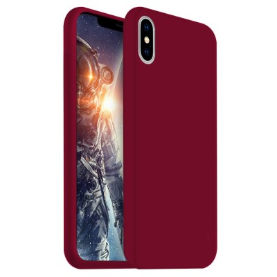 Husa APPLE iPhone X \ XS - Silicone Cover (Visiniu) Blister foto