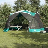 vidaXL Plasa &icirc;mpotriva ț&acirc;nțarilor pentru camping, cu uși verzi, pentru 4 persoane, impermeabilă.