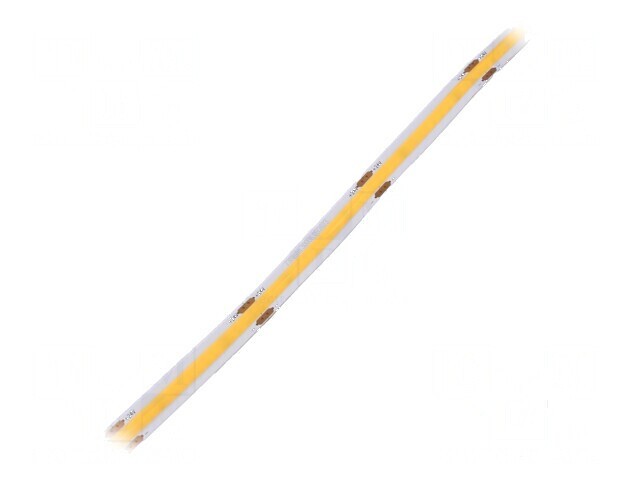 Banda LED COB alb cald 320 LED/m 8mm IP20 180&deg; 8W/m 24VDC