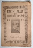 PAGINI ALESE DIN SCRIITORI ROMANI , PUBLICATIUNE PERIODICA , VASILE ALECSANDRI , POEZII POPULARE , NUMARUL 44 *EDITIE INTERBELICA