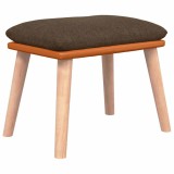 Cumpara ieftin Taburet, maro, 45x29,5x35 cm, textil &amp; piele ecologica