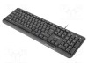 Tastatură neagră USB NATEC slim cu cablu 1,8m US layout