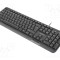 Tastatură neagră USB NATEC slim cu cablu 1,8m US layout