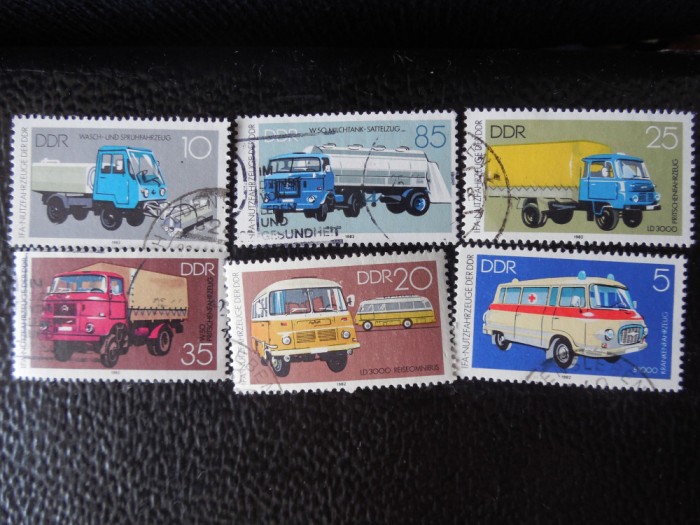 DDR-Transport-serie completa-stampilate