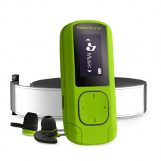 MP3 Player Energy Sistem, Sport Greenstone, Bluetooth, 16 GB, Radio FM, Casti sport, Banderola, MicroSD, Verde foto