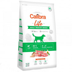 Hrana uscata pentru caini Calibra Dog Life Adult Medium Breed cu miel 12 kg
