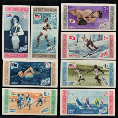 REP. DOMINICANA 1958 - Jocuri Olimpice Melbourne/ serie completa MNH