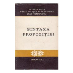 Sintaxa propozitiei - Texte si analize