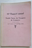 Rapport annuel 1946 Soci&eacute;t&eacute; Suisse des Voyageurs de Commerce &ndash; broșură rară